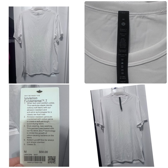 Lululemon White T-Shirt - Picture 1 of 5